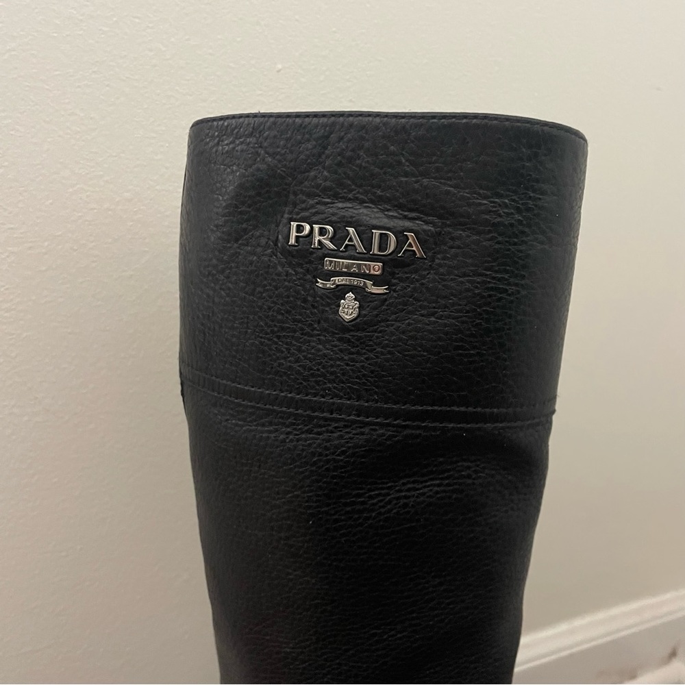 Prada Calzature Donna Black Knee high riding boots - Picture 8 of 10